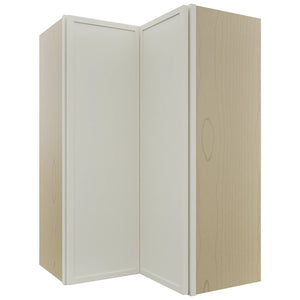 Fabuwood Luna Dove WPC2436 Wall Corner Pie Cabinet, Front View