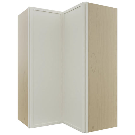 Fabuwood Luna Dove WPC2436 Wall Corner Pie Cabinet, Front View