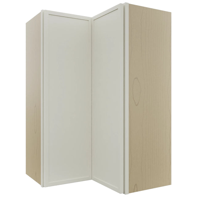 Fabuwood Luna Dove WPC2436 Wall Corner Pie Cabinet, Front View
