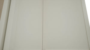 Fabuwood Luna Dove WPC2436 Wall Corner Pie Cabinet, Detail View