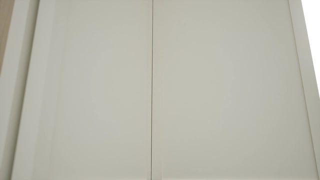 Fabuwood Luna Dove WPC2436 Wall Corner Pie Cabinet, Detail View