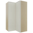 Fabuwood Luna Dove WPC2442 Wall Corner Pie Cabinet, Front View