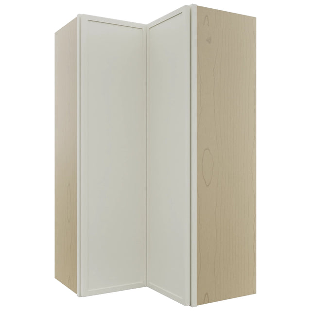 Fabuwood Luna Dove WPC2442 Wall Corner Pie Cabinet, Front View