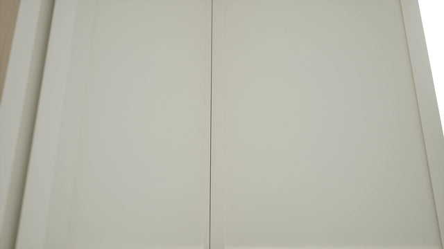 Fabuwood Luna Dove WPC2442 Wall Corner Pie Cabinet, Detail View
