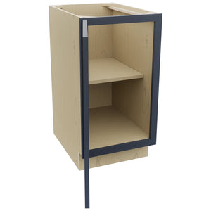 Fabuwood Luna Indigo B18FD Base Full Door Cabinet, Open View