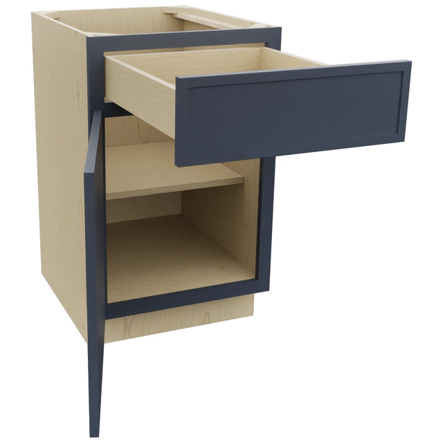 Fabuwood Luna Indigo B21 Base Standard Cabinet, Open View