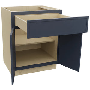 Fabuwood Luna Indigo B27 Base Standard Cabinet, Open View