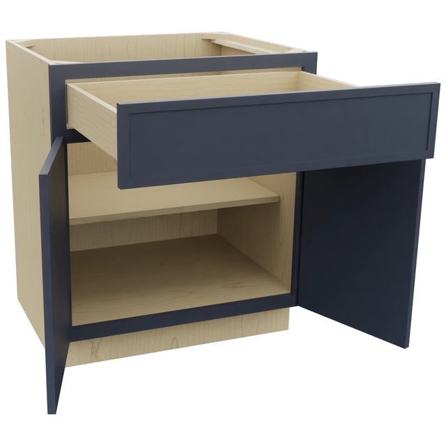 Fabuwood Luna Indigo B30 Base Standard Cabinet, Open View