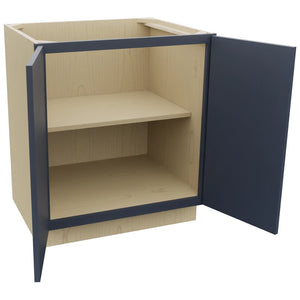 Fabuwood Luna Indigo B30FD Base Full Door Cabinet, Open View
