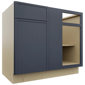 Fabuwood Luna Indigo BLB42/45 Base Corner Blind Cabinet, Front View