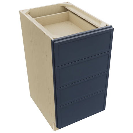 Fabuwood Luna Indigo DB18-4 Base 4 Drawers Cabinet, Top View