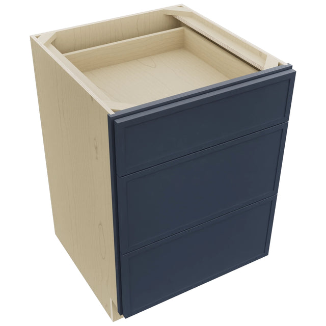Fabuwood Luna Indigo DB24 Base 3 Drawers Cabinet, Top View