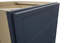 Fabuwood Luna Indigo DB24 Base 3 Drawers Cabinet, Detail View