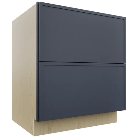 Fabuwood Luna Indigo DB30-2 Base 2 Drawers Cabinet, Front View