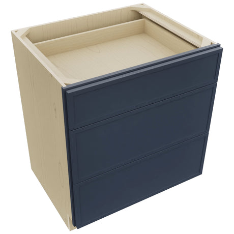 Fabuwood Luna Indigo DB30 Base 3 Drawers Cabinet, Top View