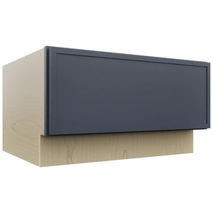 Fabuwood Luna Indigo DBS30 Base Bench Seat Cabinet, Front View