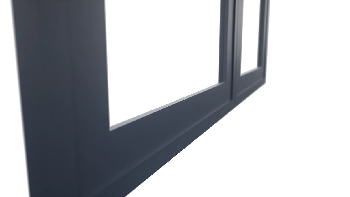 Fabuwood Luna Indigo DS DFG3636 Wall Prepped Door, Detail View