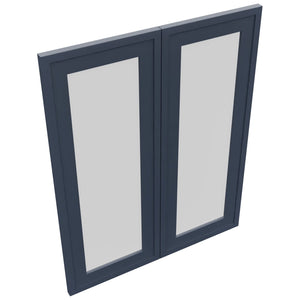 Fabuwood Luna Indigo DS GDW2430 Wall Glass Door, Top View