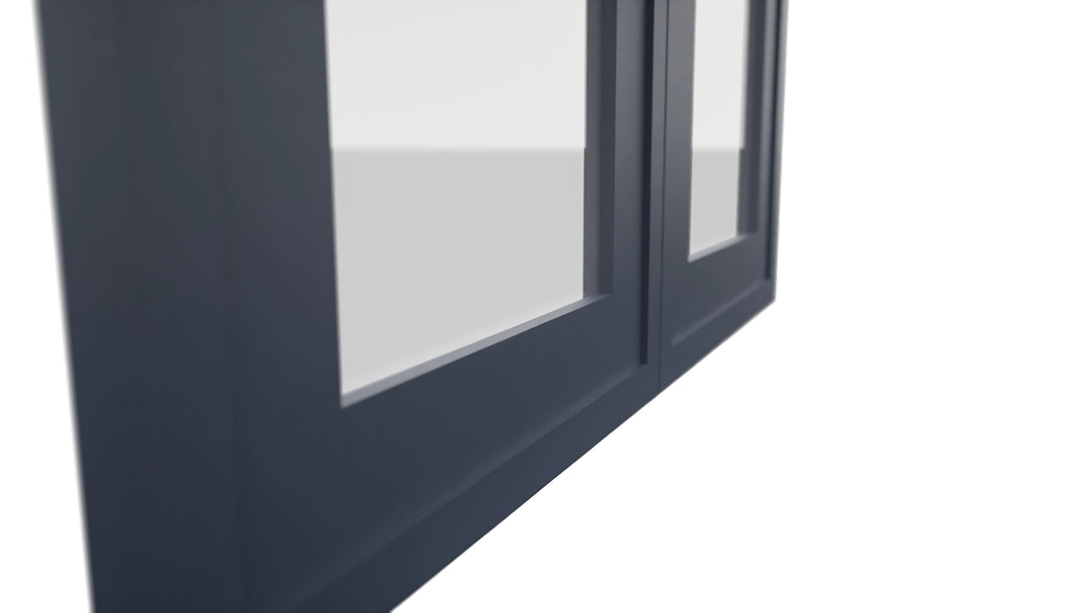 Fabuwood Luna Indigo DS GDW2430 Wall Glass Door, Detail View