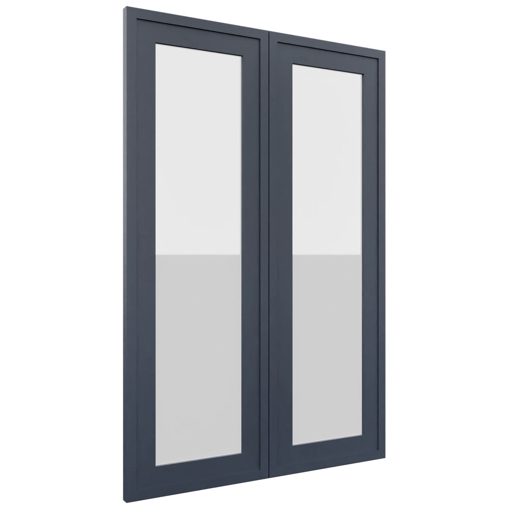 Fabuwood Luna Indigo DS GDW2436 Wall Glass Door, Front View