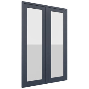 Fabuwood Luna Indigo DS GDW2436 Wall Glass Door, Front View