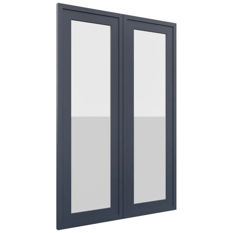 Fabuwood Luna Indigo DS GDW2436 Wall Glass Door, Front View
