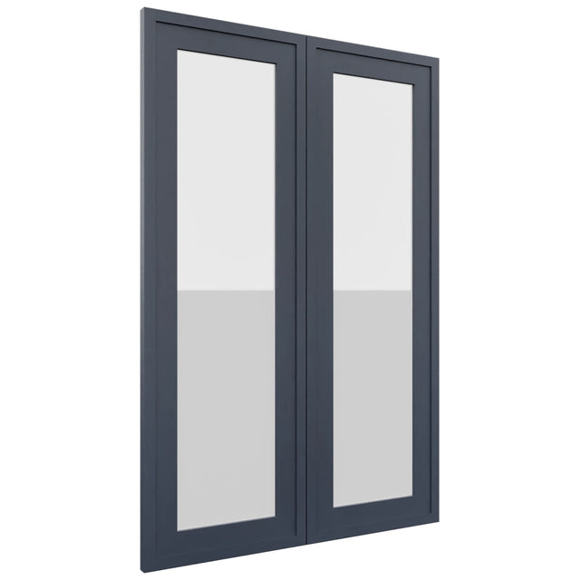 Fabuwood Luna Indigo DS GDW2436 Wall Glass Door, Front View