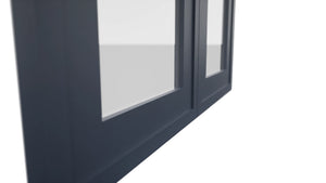 Fabuwood Luna Indigo DS GDW2436 Wall Glass Door, Detail View