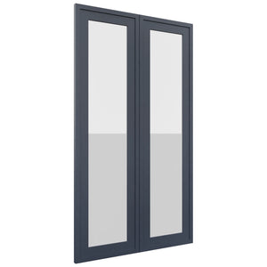 Fabuwood Luna Indigo DS GDW2442 Wall Glass Door, Front View
