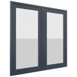 Fabuwood Luna Indigo DS GDW3030 Wall Glass Door, Front View
