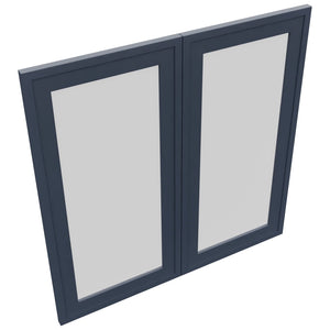 Fabuwood Luna Indigo DS GDW3030 Wall Glass Door, Top View