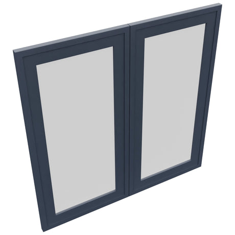 Fabuwood Luna Indigo DS GDW3030 Wall Glass Door, Top View