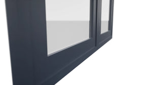 Fabuwood Luna Indigo DS GDW3030 Wall Glass Door, Detail View