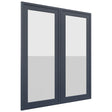 Fabuwood Luna Indigo DS GDW3036 Wall Glass Door, Front View