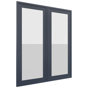 Fabuwood Luna Indigo DS GDW3036 Wall Glass Door, Front View