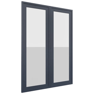 Fabuwood Luna Indigo DS GDW3042 Wall Glass Door, Front View