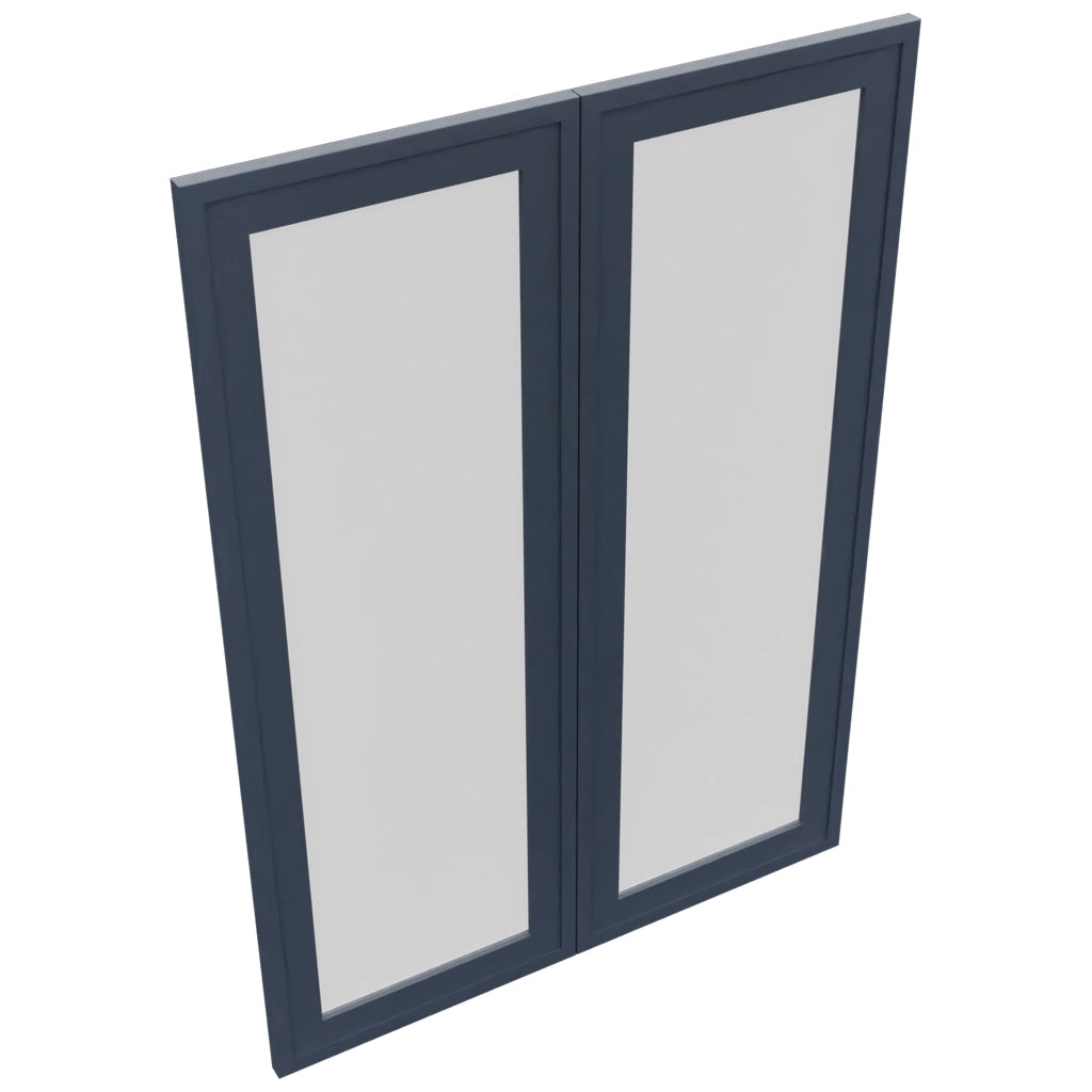Fabuwood Luna Indigo DS GDW3042 Wall Glass Door, Top View