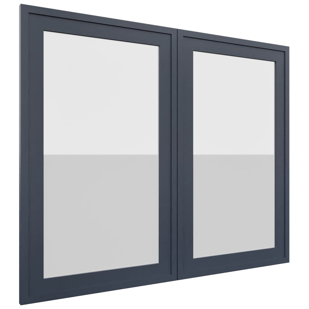 Fabuwood Luna Indigo DS GDW3630 Wall Glass Door, Front View