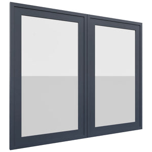 Fabuwood Luna Indigo DS GDW3630 Wall Glass Door, Front View