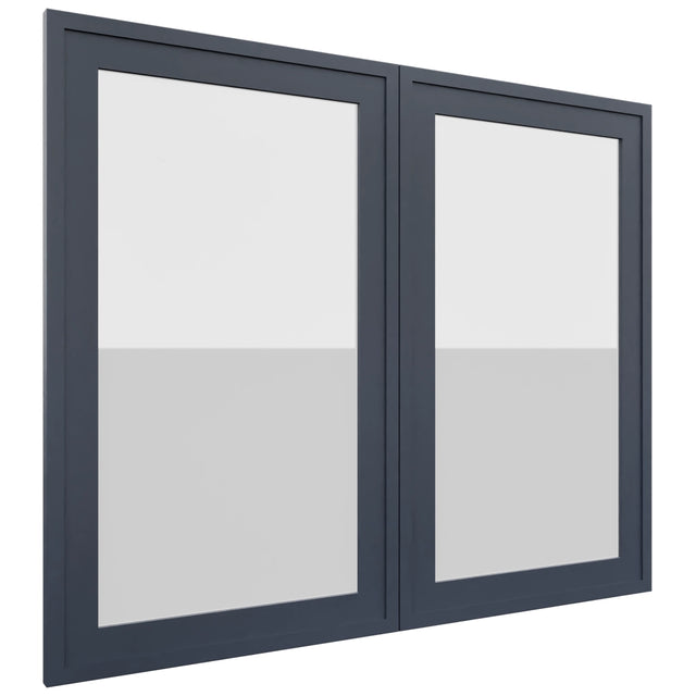 Fabuwood Luna Indigo DS GDW3630 Wall Glass Door, Front View