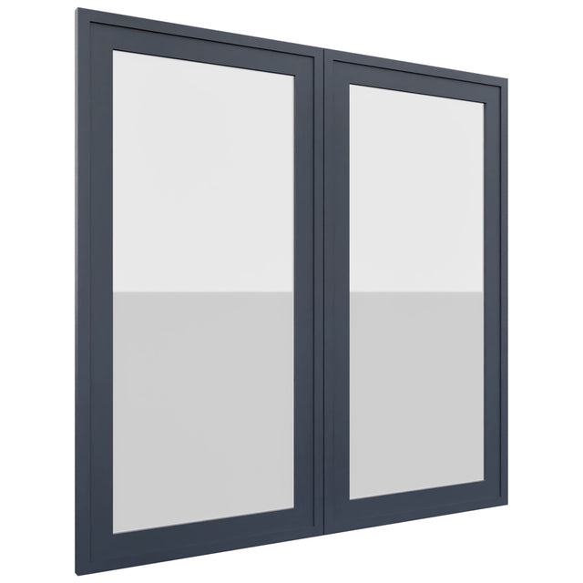 Fabuwood Luna Indigo DS GDW3636 Wall Glass Door, Front View