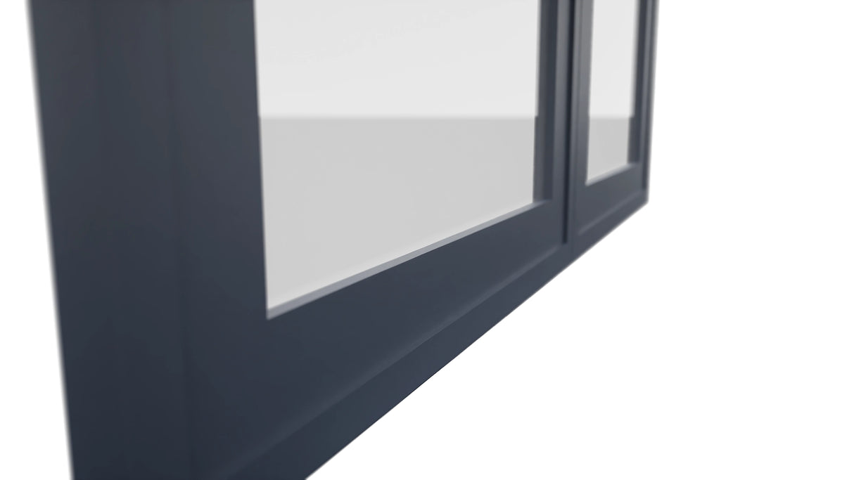 Fabuwood Luna Indigo DS GDW3642 Wall Glass Door, Detail View