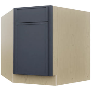 Fabuwood Luna Indigo DSB36 Base Corner Diagonal Sink Cabinet, Front View