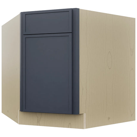Fabuwood Luna Indigo DSB36 Base Corner Diagonal Sink Cabinet, Front View
