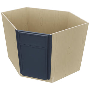 Fabuwood Luna Indigo DSB36 Base Corner Diagonal Sink Cabinet, Top View