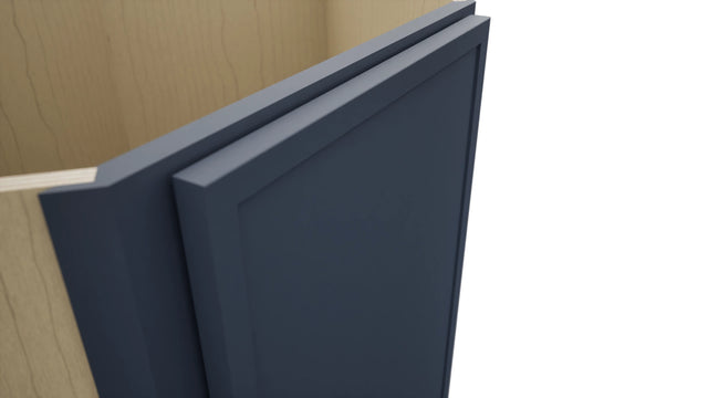 Fabuwood Luna Indigo DSB36FD Base Corner Diagonal Sink Cabinet, Detail View