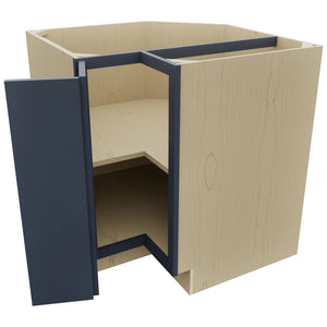 Fabuwood Luna Indigo ERB33 Base Corner Easy Reach Cabinet, Open View