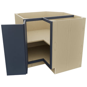 Fabuwood Luna Indigo ERB36 Base Corner Easy Reach Cabinet, Open View