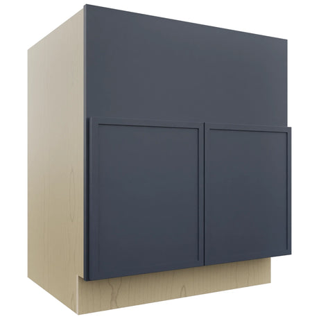 Fabuwood Luna Indigo FS30 Base Farm Sink Cabinet, Front View