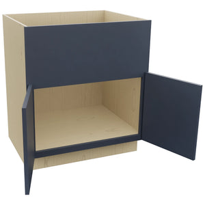 Fabuwood Luna Indigo FS30 Base Farm Sink Cabinet, Open View